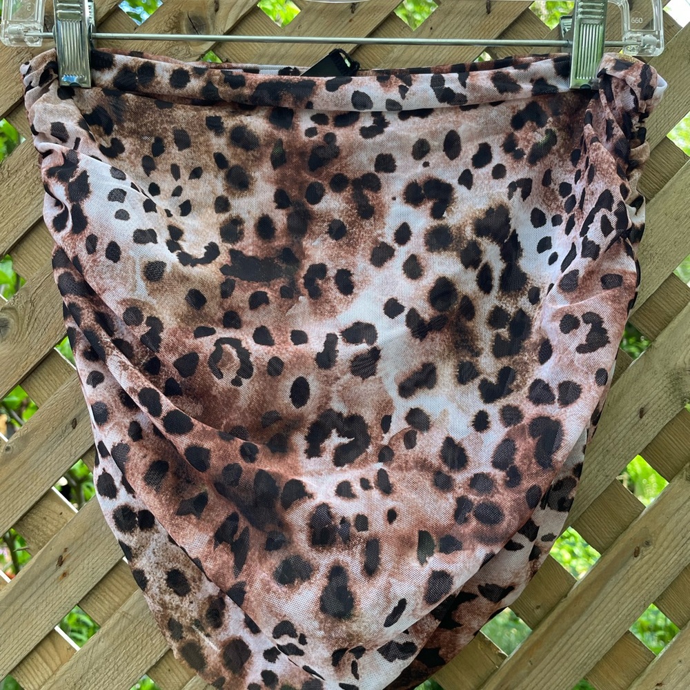 Bond-eye x Revolve Animal Print Mini Skirt